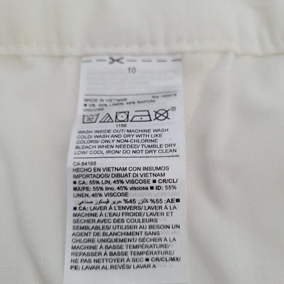 Old Navy Everyday Linen Blend Gold Palm Trees Shorts - Picture 11 of 11